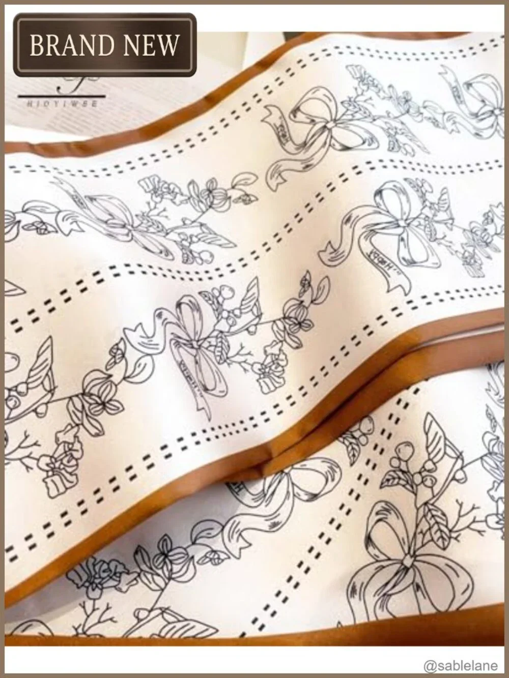 Silky Long Thin Satin Scarf for Women - Multipurpose Headscarf, Hair Neck